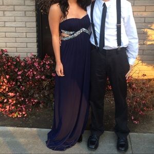 Strapless prom dress